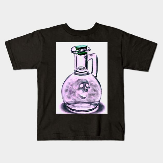 Alchemy poison elixir potion - bottle deadly evil Kids T-Shirt by LukjanovArt